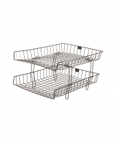 Wire Tray 2 Tier (Black)